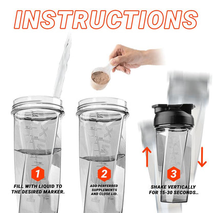 HELIMIX Blender Shaker No Whisk Ball Needed